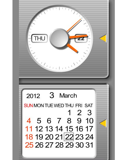 Часы + Календарь для сайта Ucoz